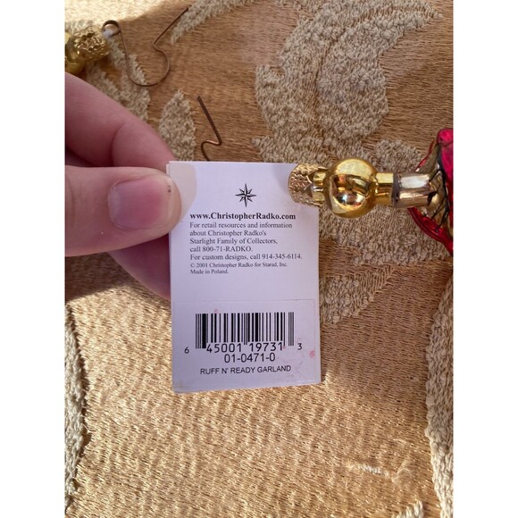 Christopher Radko Ruff N' Ready Garland 2001 Dalmatians Firetrucks Holidays - Picture 6 of 9